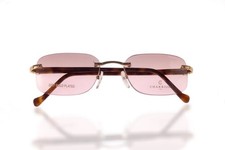 Vintage Philippe Charriol PC7032A C1 Gold Braun Titan Sonnenbrille Frankreich NOS