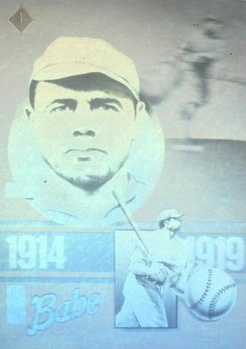 babe ruth holographic baseball card Aluminum 3-Row Graded Card Case with TSA Lock System (Red/White)| Microplay  Newmarket
