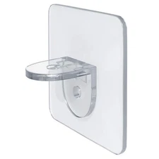 Shelf Bracket Pegs 10 PCS Self Adhesive Plastic L Shaped Cabinet Support