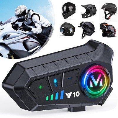 Motorrad Helm Headset Motorcycle Helmet Bluetooth Kopfhörer Gegensprechanlage DE