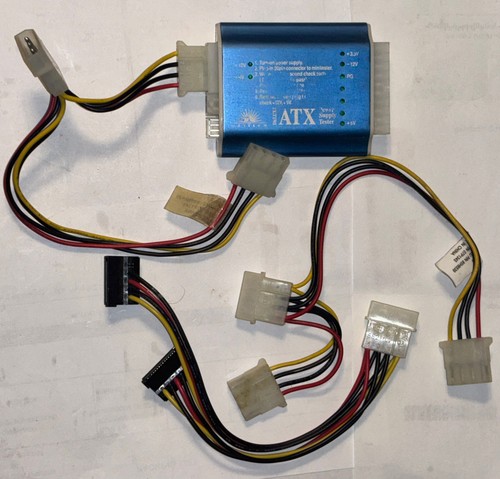🐞 VASTECH DELUXE ATX POWER SUPPLY TESTER 311181 - Cables