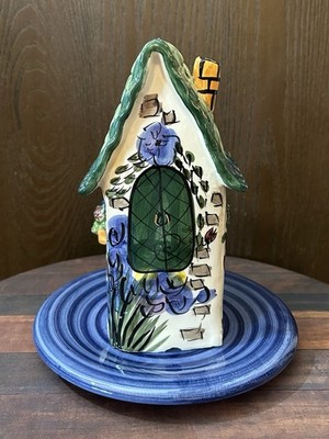 Blue Sky Clayworks Ladybug Haven Tea Light Holder Cottage Heather Goldminc