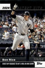 Ben Rice 2025 Topps 2024 Greatest Hits New York Yankees #GH-2