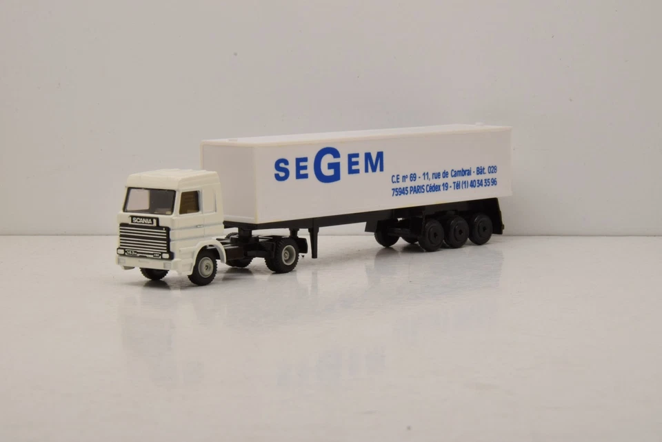 SEMI REMORQUE SCANIA 450 SEGEM EFSI 1/87 PROMOTIONNEL NEUF EN BOITE - Photo 3/4