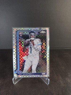 2025 Topps Chrome Football Cam Ward RC X-Fractor #314 Tennessee Titand