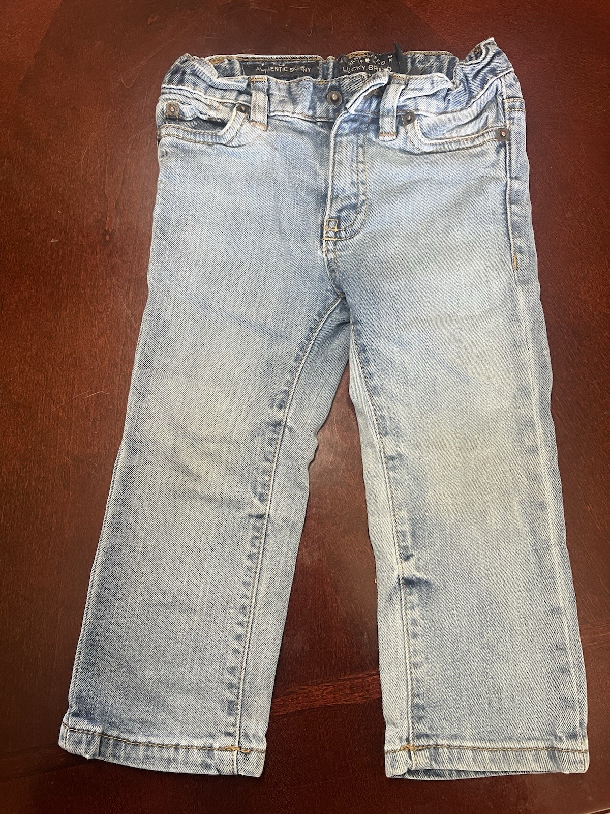 Boys Size 2t Light Wash Denim Adjustable