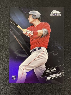 Bobby Dalbec 2021 Topps Chrome Black Purple Refractor /150 72 Rookie RC Red Sox