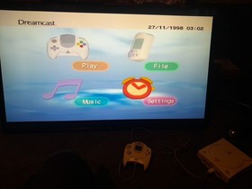 Sega Dreamcast Console With Controller, Memory Card, av and power leads - PAL