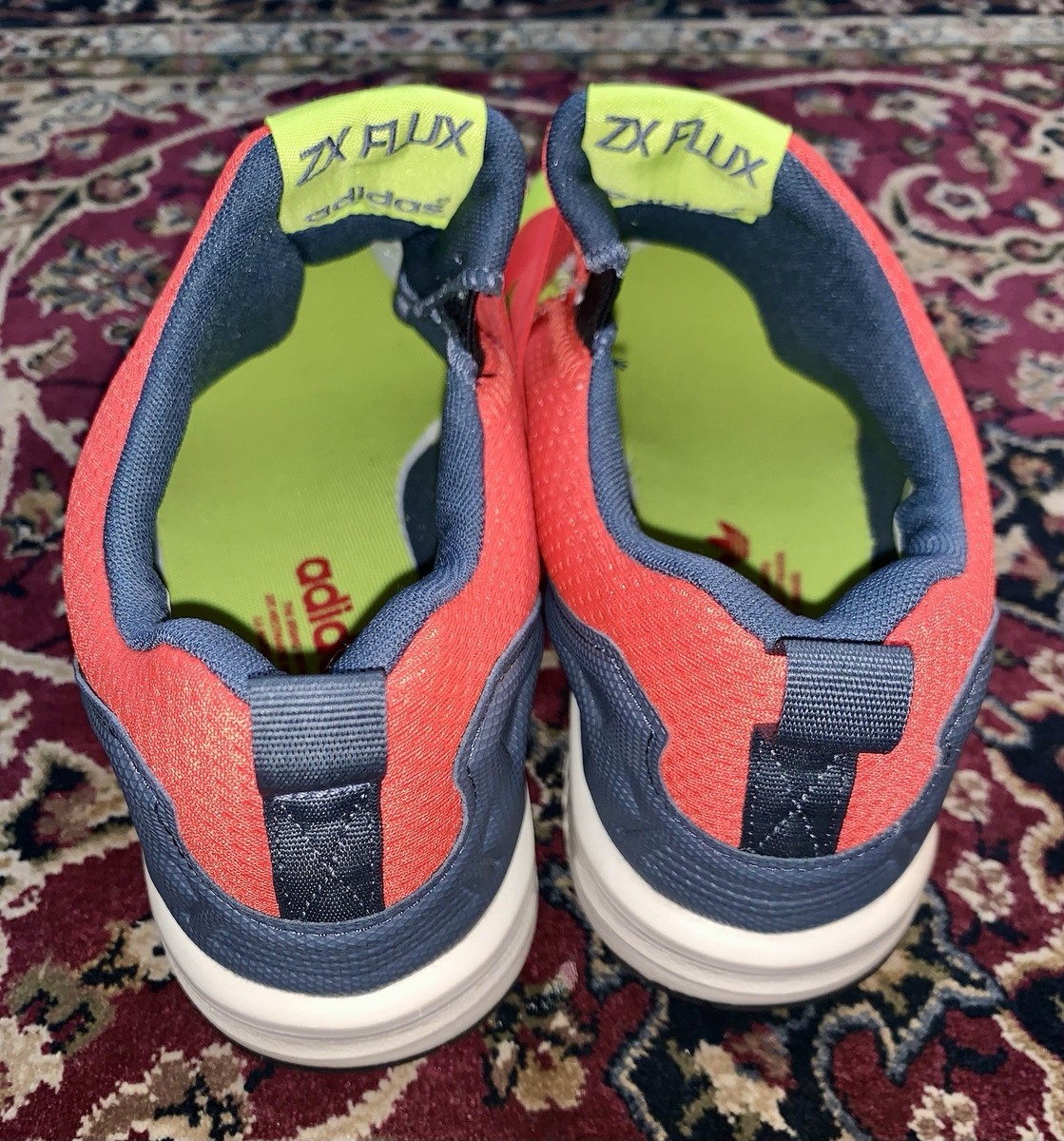 a Adidas ZX Flux Slip-On “Bright Pack” 9 2015 Volt Bright Red Navy