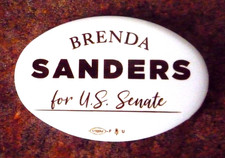 2026 MICHIGAN Democrat BRENDA SANDERS for US SENATE logo Button