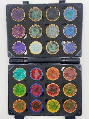 Bandai Kamen Rider OOO All DX O Medal Full Complete Set and  Holder Case used