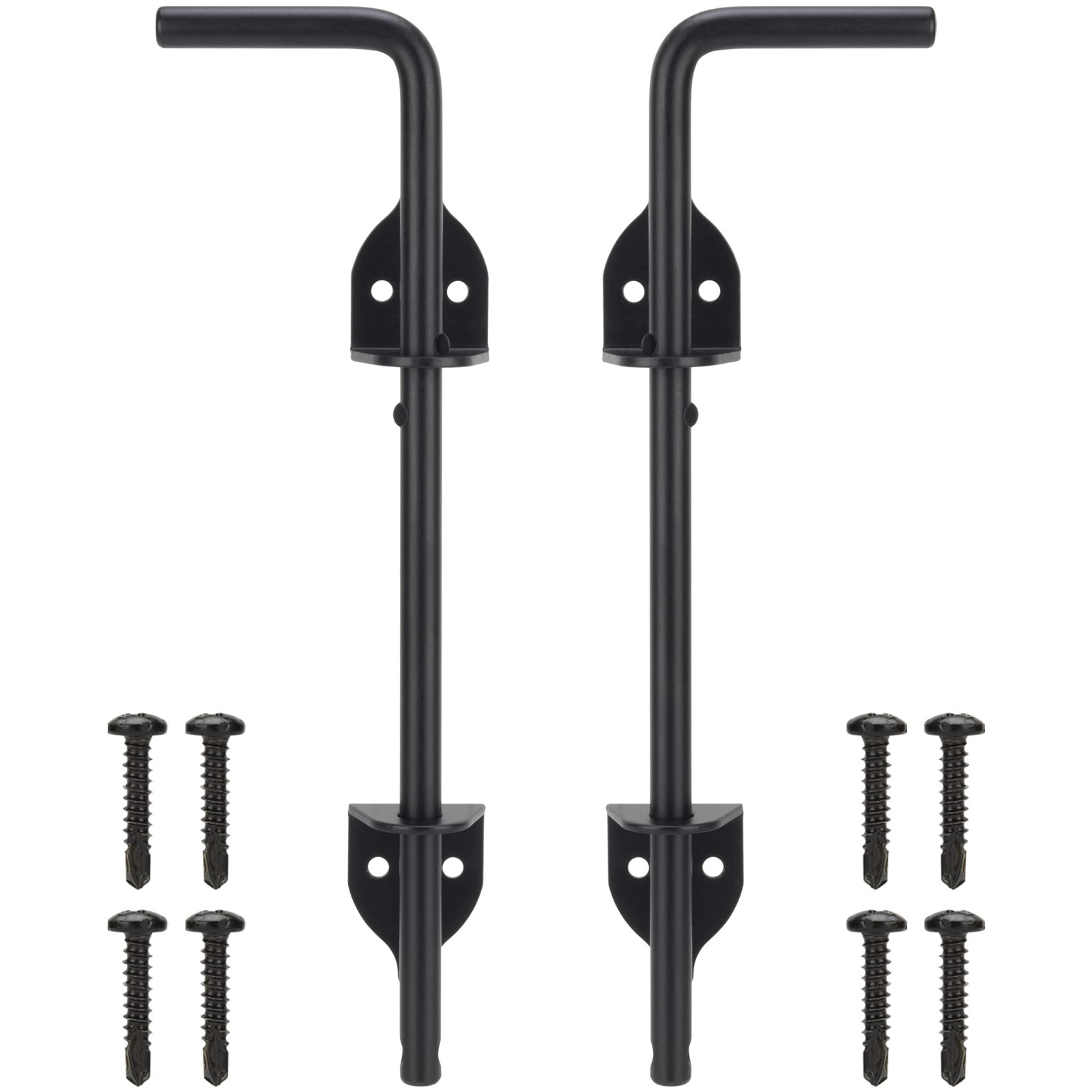 12 Inch Heavy Duty Cane Bolt Gate Drop Rod for Secure Ground Latching