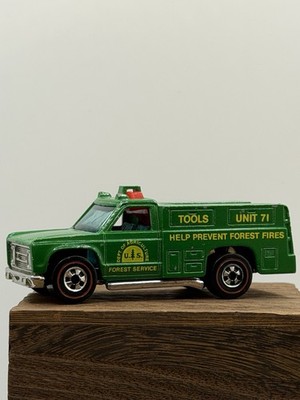 1974 Hot Wheels Vintage Redline US Forest Service Truck Diecast Green 1:64