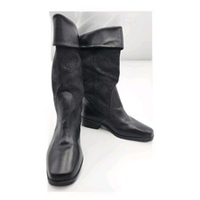 Markon Suela Floral Rose Embossed Suede Leath...