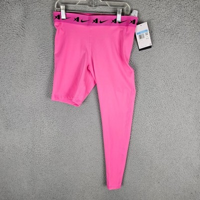 NEW Women's Size M Nike Dri-Fit Pro A'Ja Wilson Pink Leggings Asymmetrical NWT