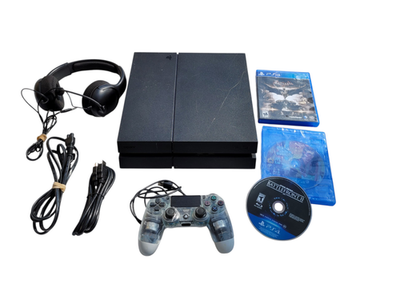 PS4 Sony PlayStation Slim Black Console with Cords Controller