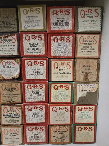 Vintage Q.R.S. and Imperial Piano Roll Lot of 42 -Word Roll Song Record Lot A FJ - Picture 2 of 4
