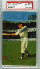 1953 - 1955 Dormand Postcard CARL FURILLO Brooklyn Dodgers -- (EX/MINT)  PSA 6