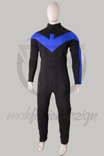 Nightwing Inspired Black Blue Superhero Cosplay Costume All Sizes Available