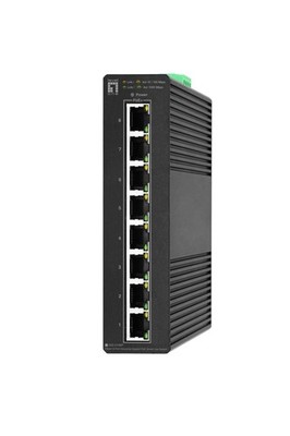 LevelOne Hilbert 8-Port Industrial Gigabit PoE Smart Lite Switch, 8 PoE-Ausgänge