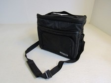 Insmeer Soft Pack Cooler Bag 10.5in x 7.5in x 11in Black/Silver Canvas