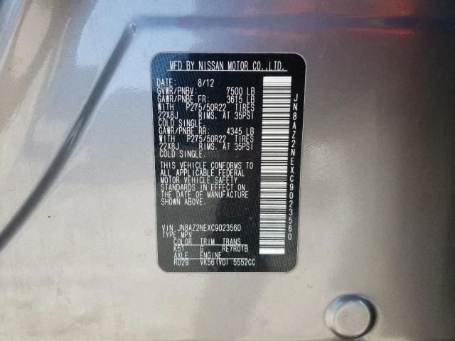 Barras estabilizadoras del cuerpo de la bomba de dirección asistida para 14-19 INFINITI QX80 3787266 Foto 4 de 4