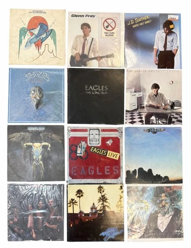 Eagles Vinyl Record Lot Of 12 Walsh Frey Henley Souther Hotel California VG/VG+