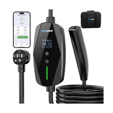 Level 1/2 Tesla EV Charger,25ft Extension Cable with Wi-Fi/APP Control,ETL Ce...