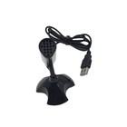 USB Microphone for Video Calls and Voice Recording Home Use Black
