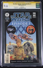 ARTIST SIGNED STAR WARS EPISODE 1 ANAKIN SKYWALKER #1 CGC 9.6 - Dark Horse