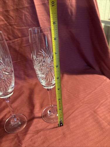 Flauti da champagne in cristallo set di 2 - Foto 8 di 8