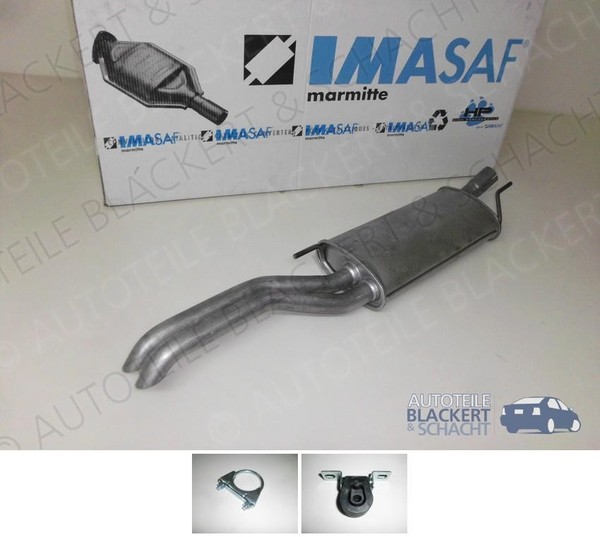Imasaf ESD Auspuff Endtopf + Anbauteile für VW Gof 3 Kombi 1.9 Sdi/Tdi 1994-1999-image