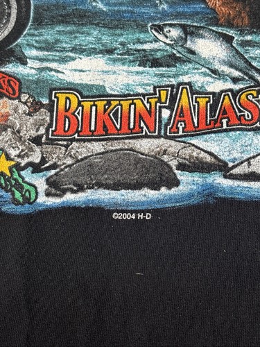 2004 Harley Davidson Mens Fairbanks Alaska Farthest North Outpost Sz XL Shirt - Picture 3 of 6