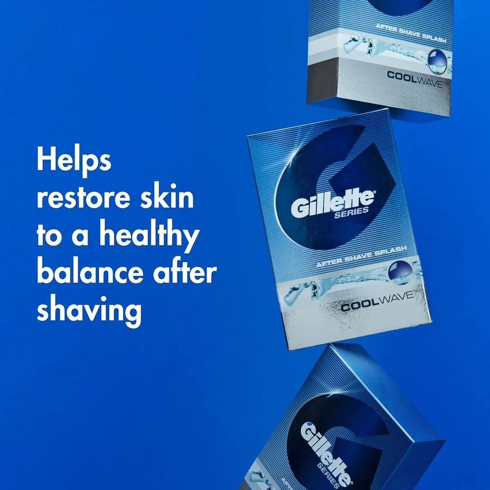 Gillette Series Cool Wave After Shave, Aftershave para Hombre, After Shave Colonia M Foto 4 de 4