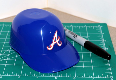 1981 - 1984 Atlanta Braves Baseball Ice Cream Sundae Helmets *DIECUT DECALS*