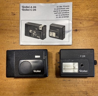 Rollei A 26, Rollei Sonnar 3,5/40 mit Blitzgerät C26