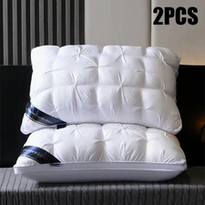 2 pcs Luxury Hotel Quality Pillow: 19x29 Inches, Premium Down Alternative Fill