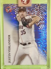 2022 Topps Pristine Blue Pulsar Refractor 49/75 Justin Verlander #176 