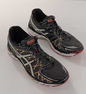 20th Anniversary ASICS Gel Kayano 20 Men's 13 Black/Gold/Red Running Shoes
