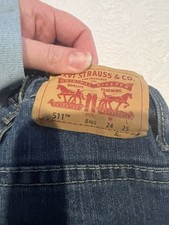 Levi's Strauss Youth Boys, Slim Fit 511 , Adjustable Waist Size 8 Reg Blue Jeans