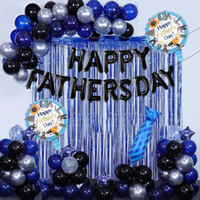 Happy Fathers Day Decorations Banner and Balloons Kit, Fathers Day Decor Party S
