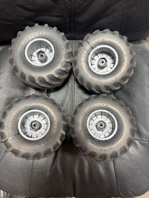 JConcepts Firestorm Racer 2.6'' Monster Truck Tires Blue, Set of 2, JCO4038-01