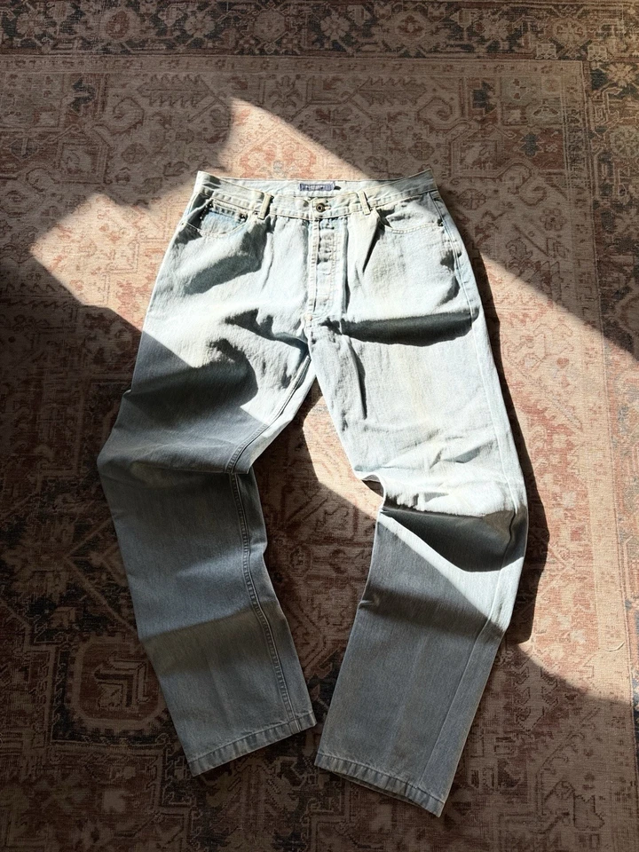 Burberry Mens Regular Fit Jeans 36 Vintage Denim Blue Straight Leg Button-Fly - Image 2 of 4