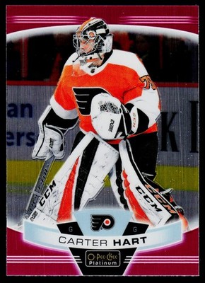 2019-20 O-Pee-Chee Platinum #110 Carter Hart Matte-Pink