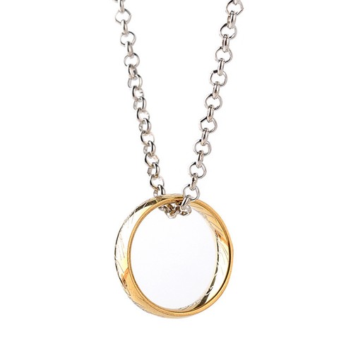 Fashion Women Men Gold Plated Lord of the Rings Pardent Necklace Jewelry Gifts - Picture 4 of 4