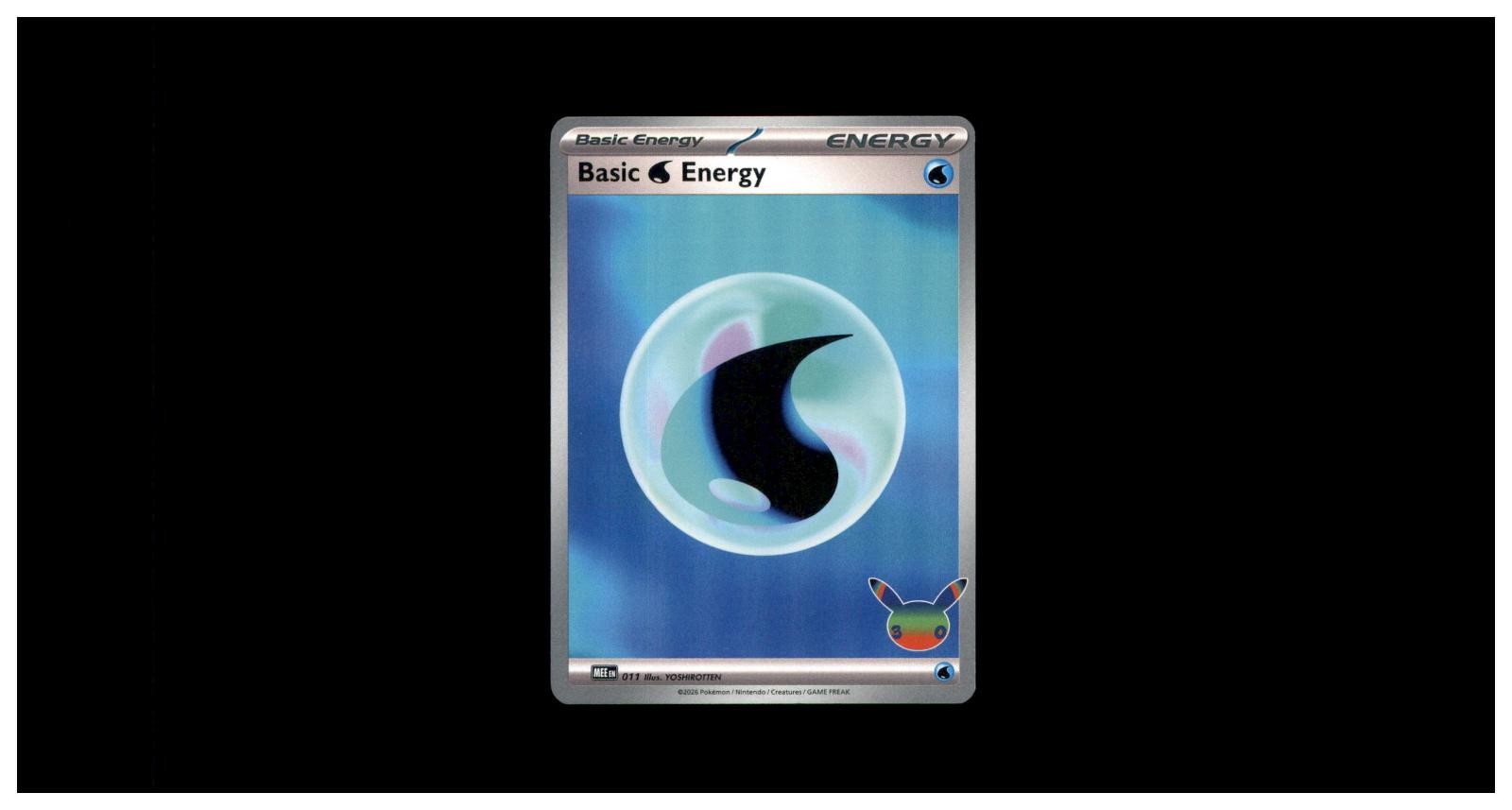 Basic Water Energy (30th Celebration) 011 Holo MEE: Pokemon NM