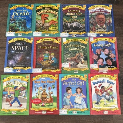 We Both Read Books Lot of 12 Parent Child Shared Reading Levels PK-3