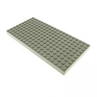 1x Lego Bau Platte B-Ware abgenutzt 10x20x1 alt-hell grau ohne Bodenröhren 700eX