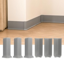 Baseboard Corner Blocks 4inch Height, Self Adhesive 3 Inside  3 Outside Corners