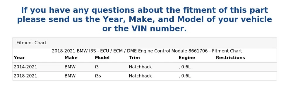 2018-2021 BMW I3S - ECU / ECM / DME Engine Control Module 8661706 - Imagem 4 de 4